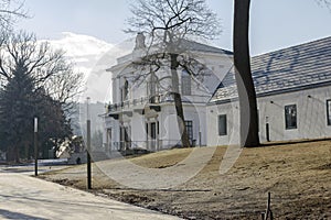 Classicist TelekiÃ¢â¬âTisza palace in Nagykovacsi photo